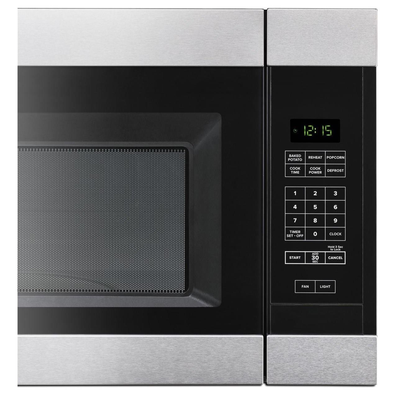 Amana AMV2307PFS 1.6 Cu. Ft. Over the Range Microwave with Add 0